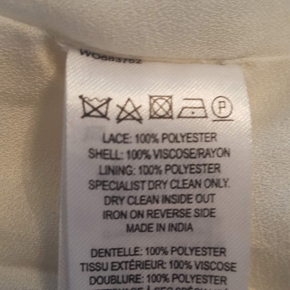 FRENCH CONNECTION Tunic Top Black Lace Textured, 8 - Picture 6 of 8